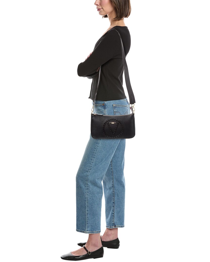 Valentino By Mario Valentino Jeanette Rock Leather Shoulder Bag
