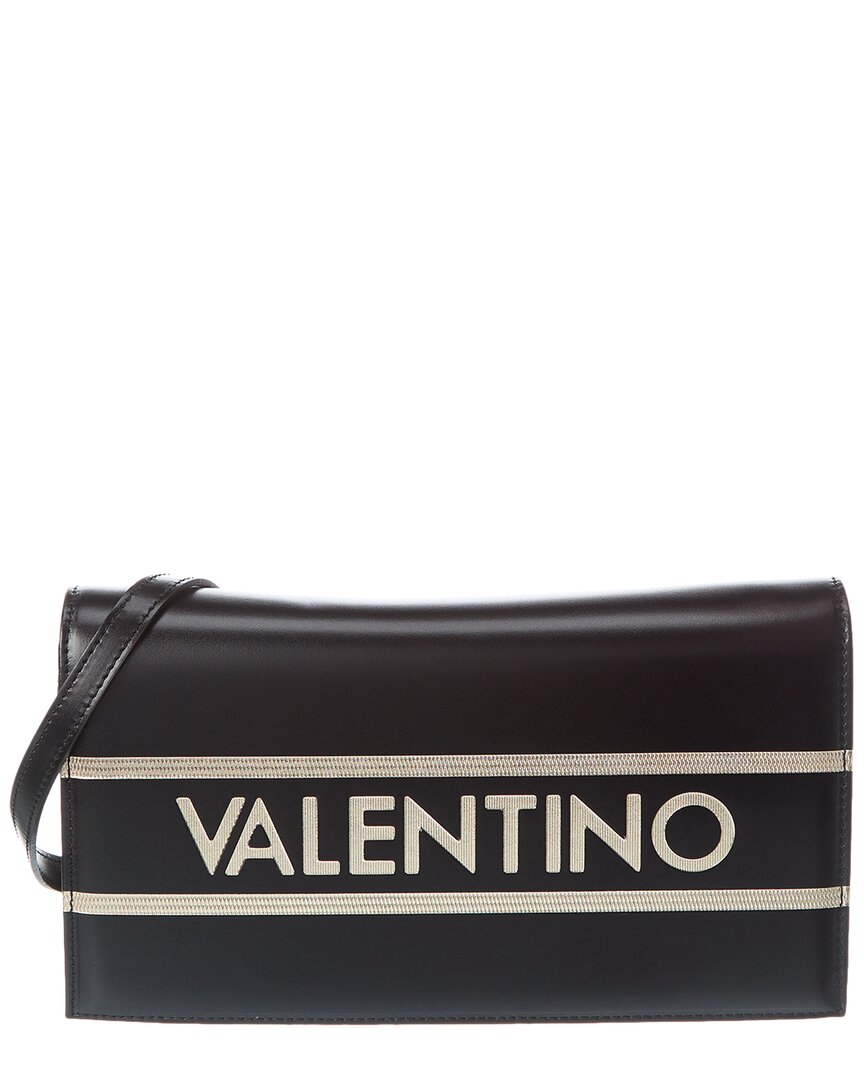 Valentino By Mario Valentino Lena Lavoro Leather Shoulder Bag ONE SIZE Black