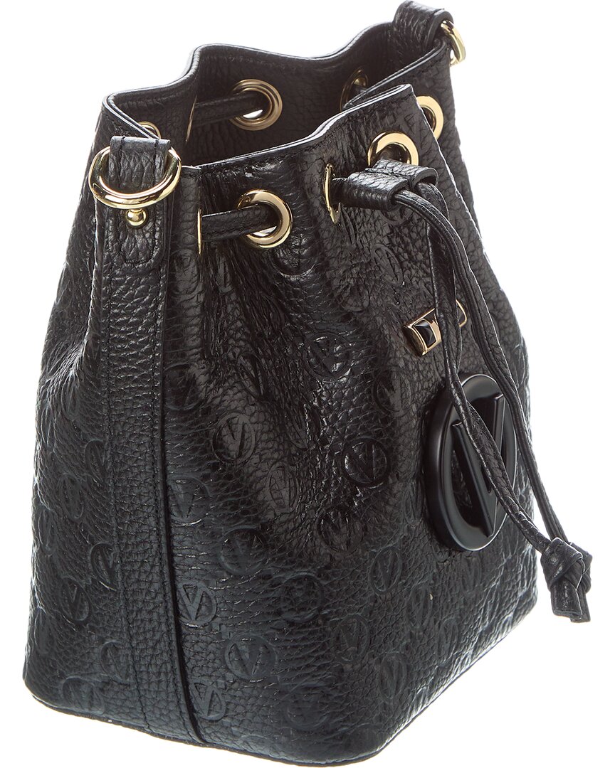 Valentino By Mario Valentino Jules Dollaro Monogram Leather Bucket Bag