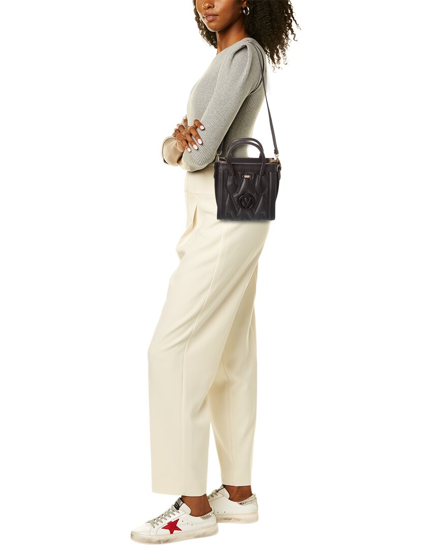 Valentino By Mario Valentino Eva Diamond Leather Tote