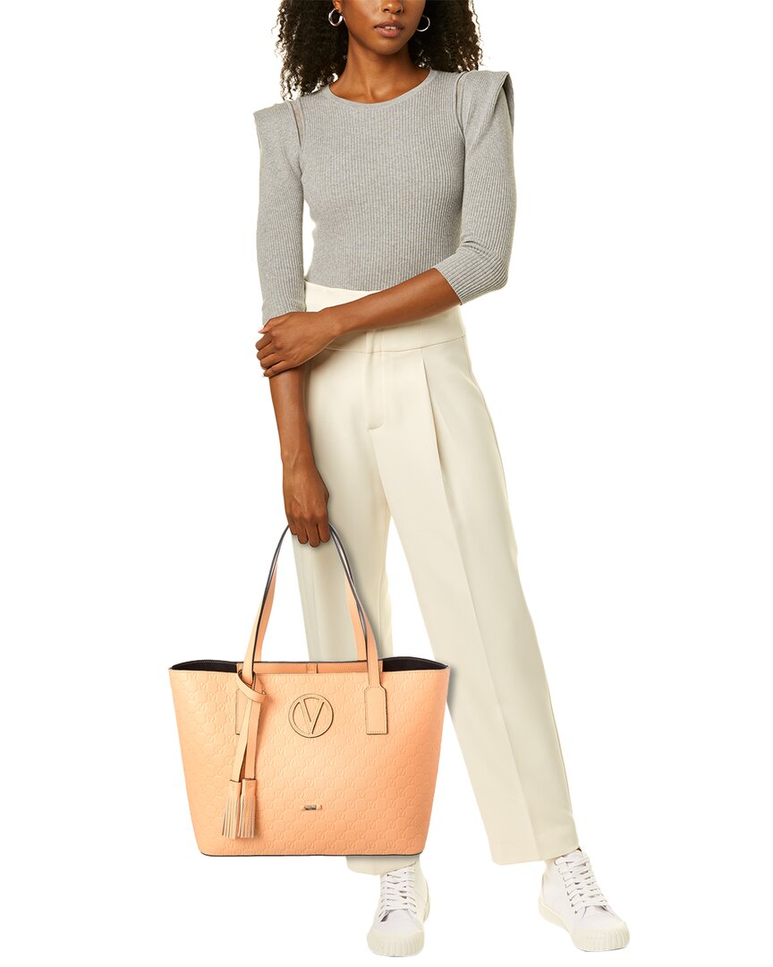 Valentino By Mario Valentino Soho Medallion Leather Tote