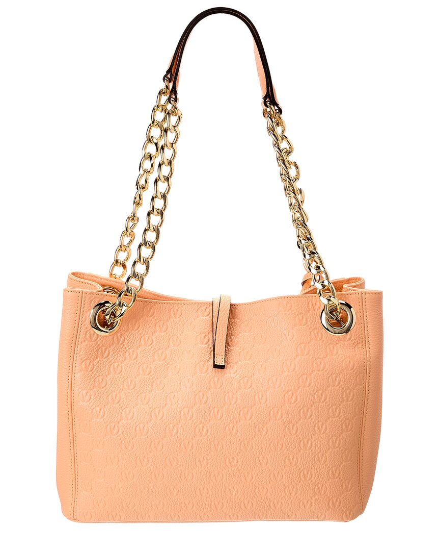 Valentino By Mario Valentino Luisa Medallion Leather Shoulder Bag