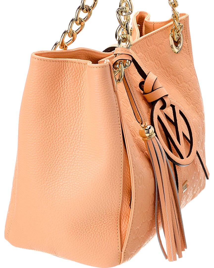 Valentino By Mario Valentino Luisa Medallion Leather Shoulder Bag