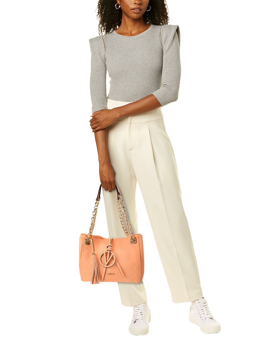 Valentino By Mario Valentino Luisa Medallion Leather Shoulder Bag