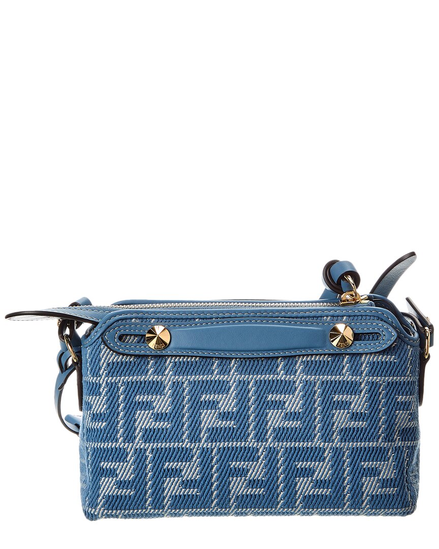 Fendi By The Way Mini Ff Jacquard & Leather Satchel