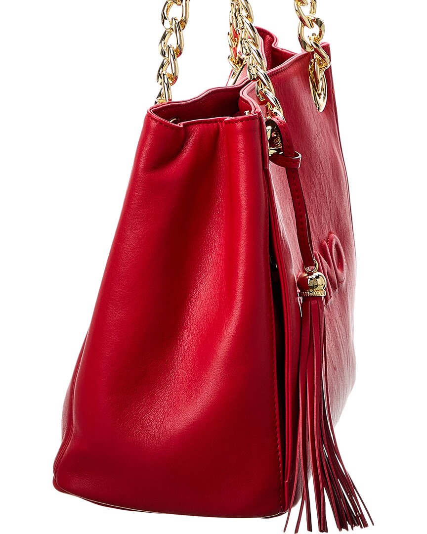 Valentino By Mario Valentino Luisa Embossed Leather Shoulder Bag