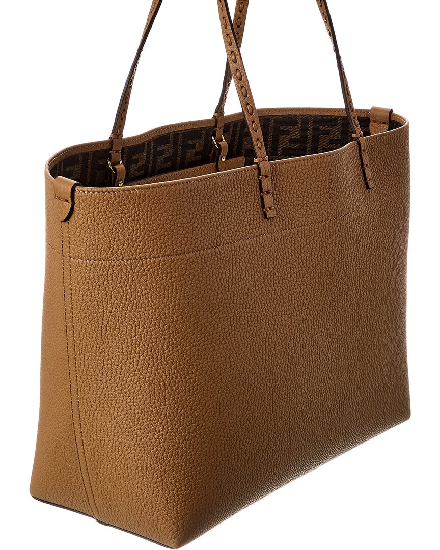 Fendi Roll Medium Leather Tote