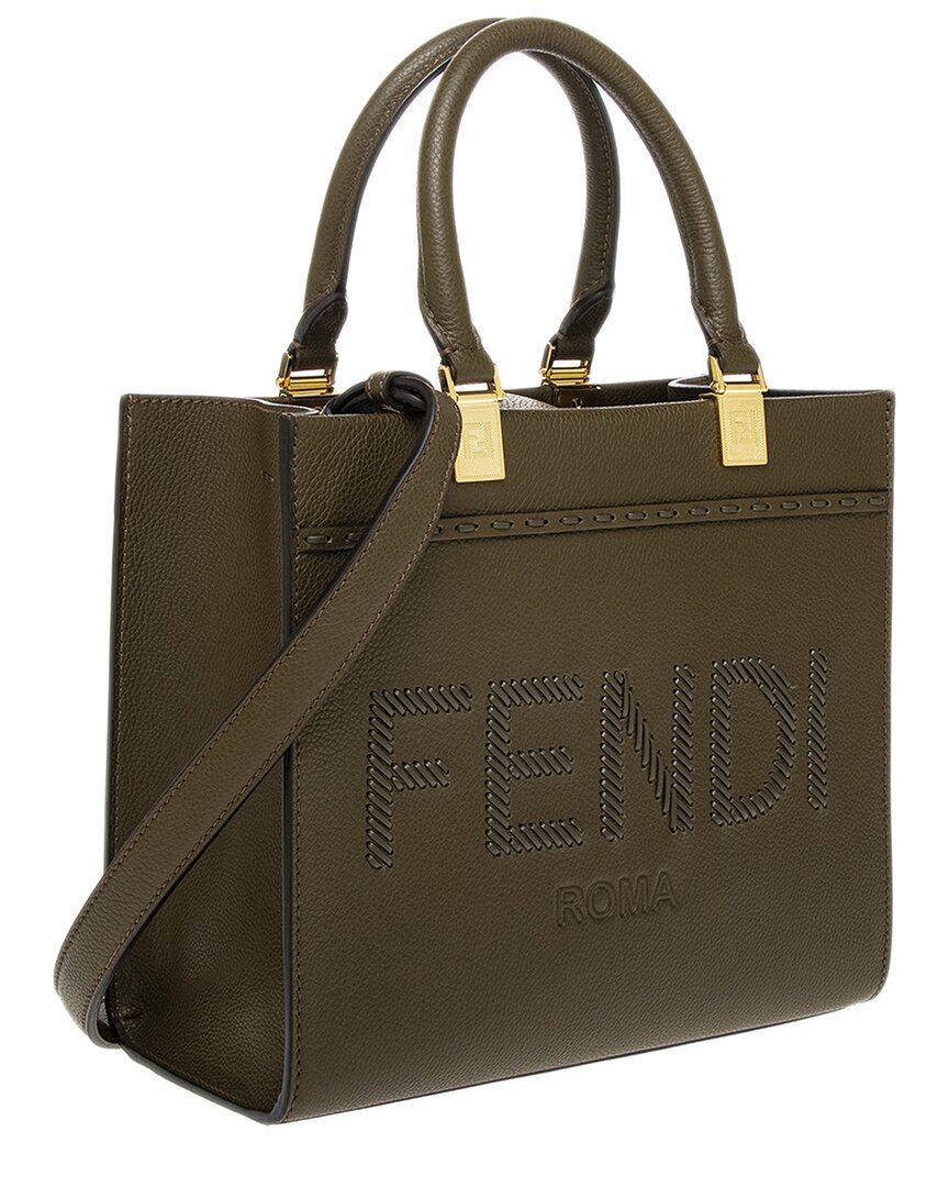 Fendi Sunshine Small Leather Tote