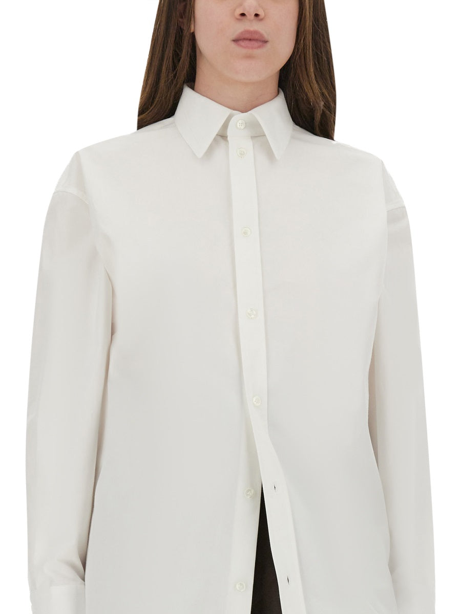 Saint Laurent Women Cassandre Cotton Poplin Shirt