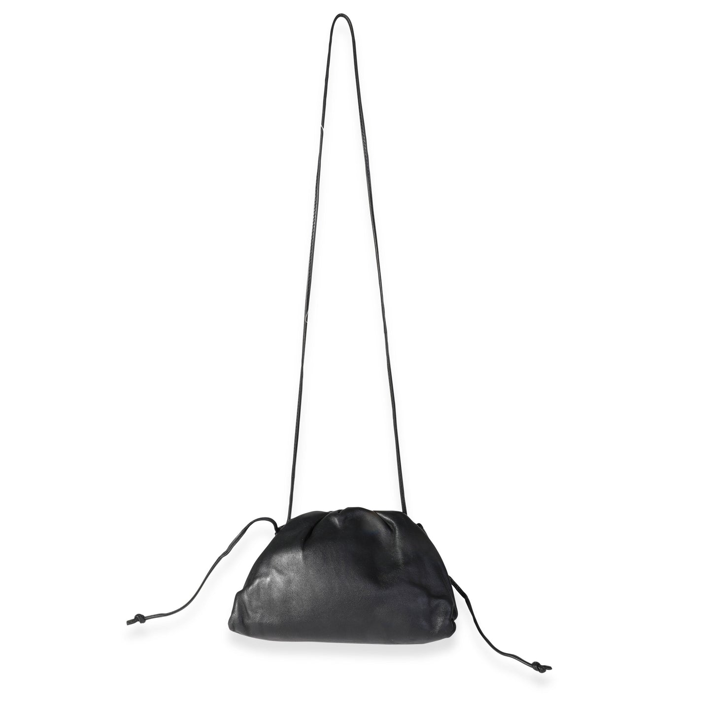BOTTEGA VENETA Black Calfskin Mini Pouch Bag