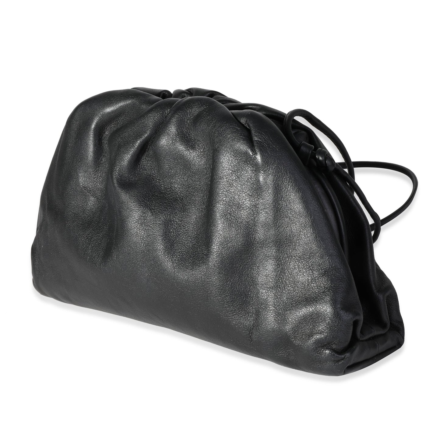 BOTTEGA VENETA Black Calfskin Mini Pouch Bag