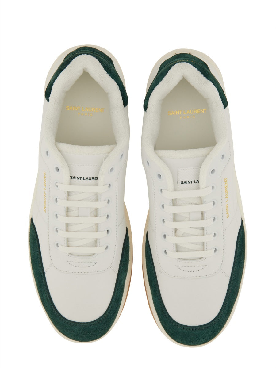 Saint Laurent Men Smooth Leather "Sl/61" Sneaker