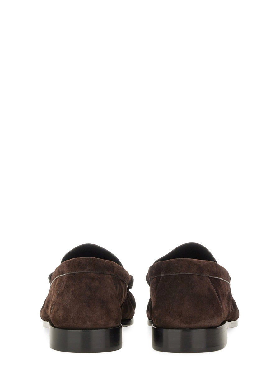 Saint Laurent Men Suede "Laurent" Loafer