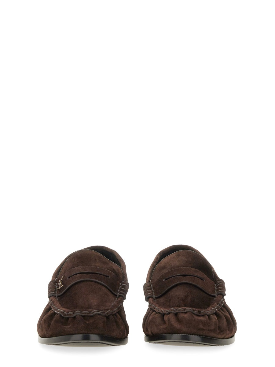 Saint Laurent Men Suede "Laurent" Loafer
