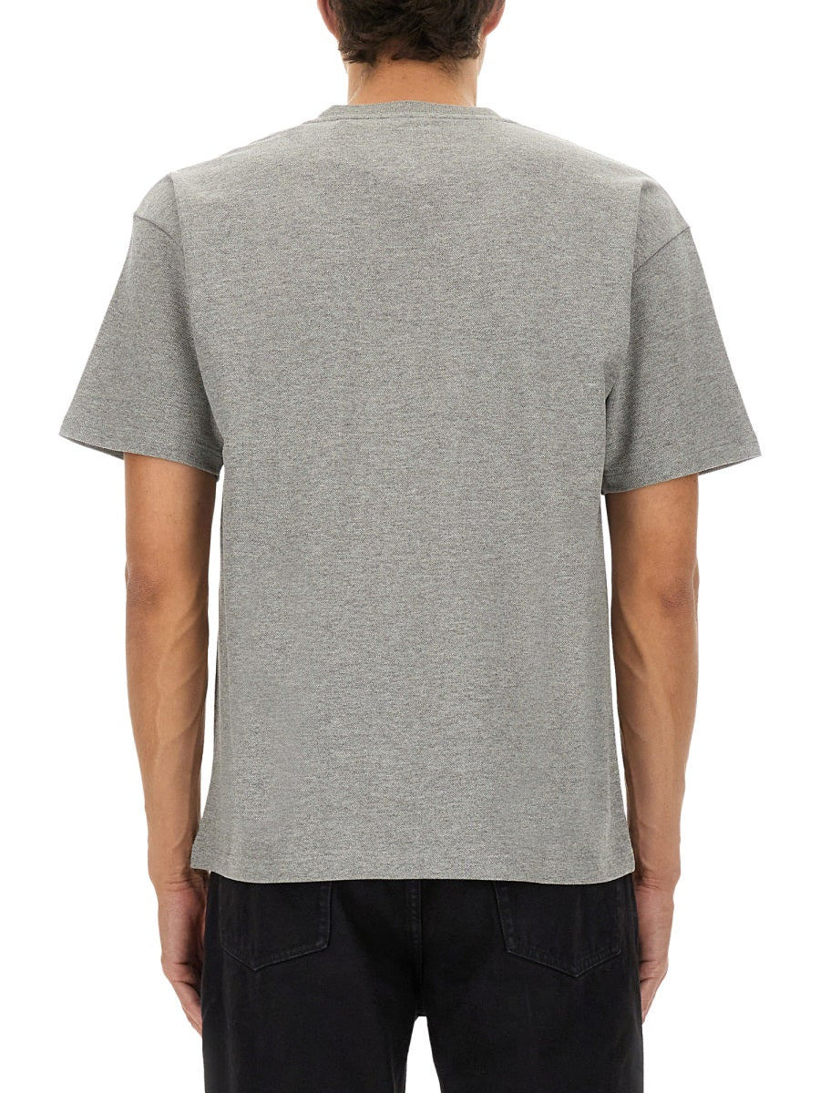 Saint Laurent Men "Cassandras" Tshirt With Logo