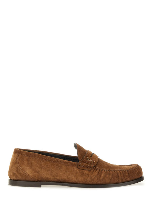 Saint Laurent Men Suede "Laurent" Moccasin