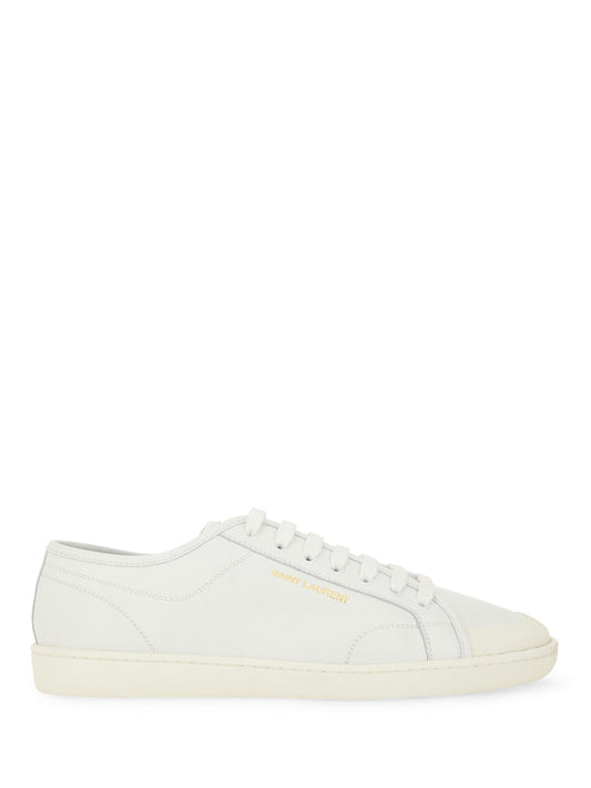Saint Laurent Men Smooth Leather "Gym" Sneaker