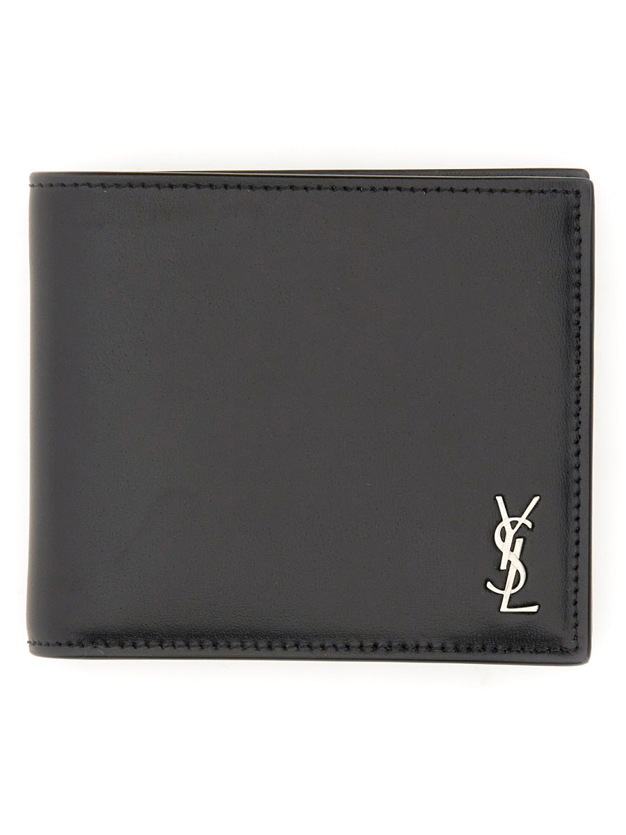 Saint Laurent Men Tiny Cassandre East/West Wallet