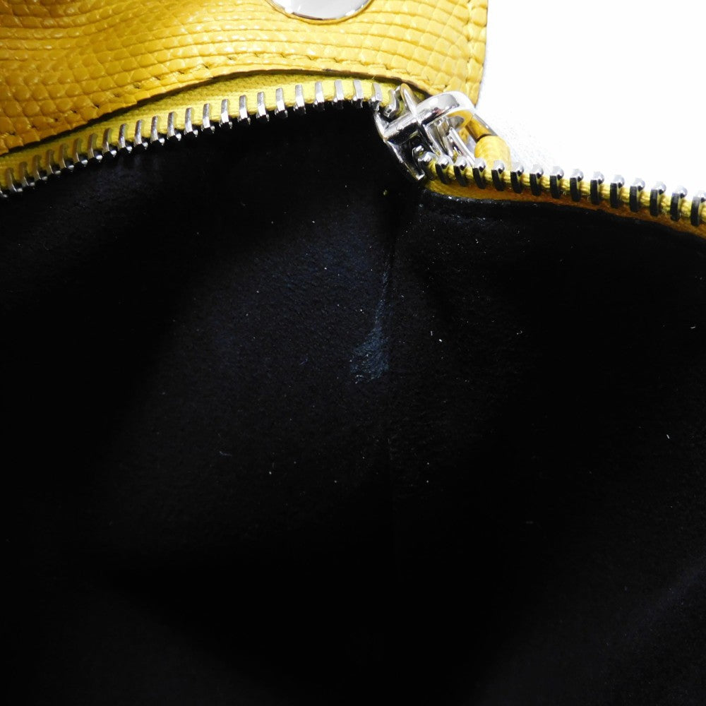 Fendi Exotic Lizard Leather Clutch 7AR985