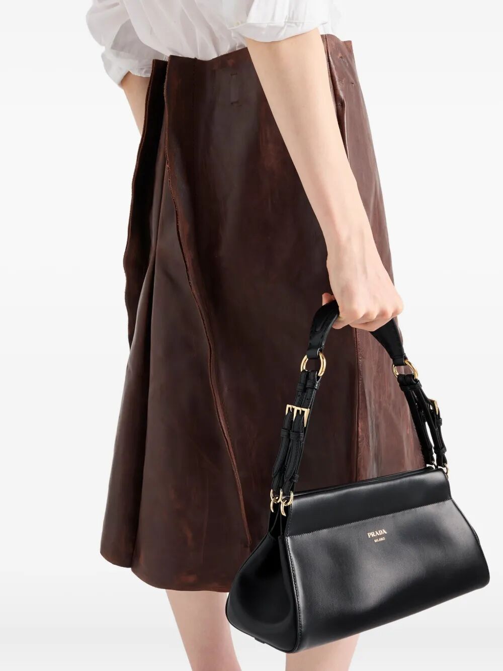 Prada Women Medium Enchaîné Leather Bag