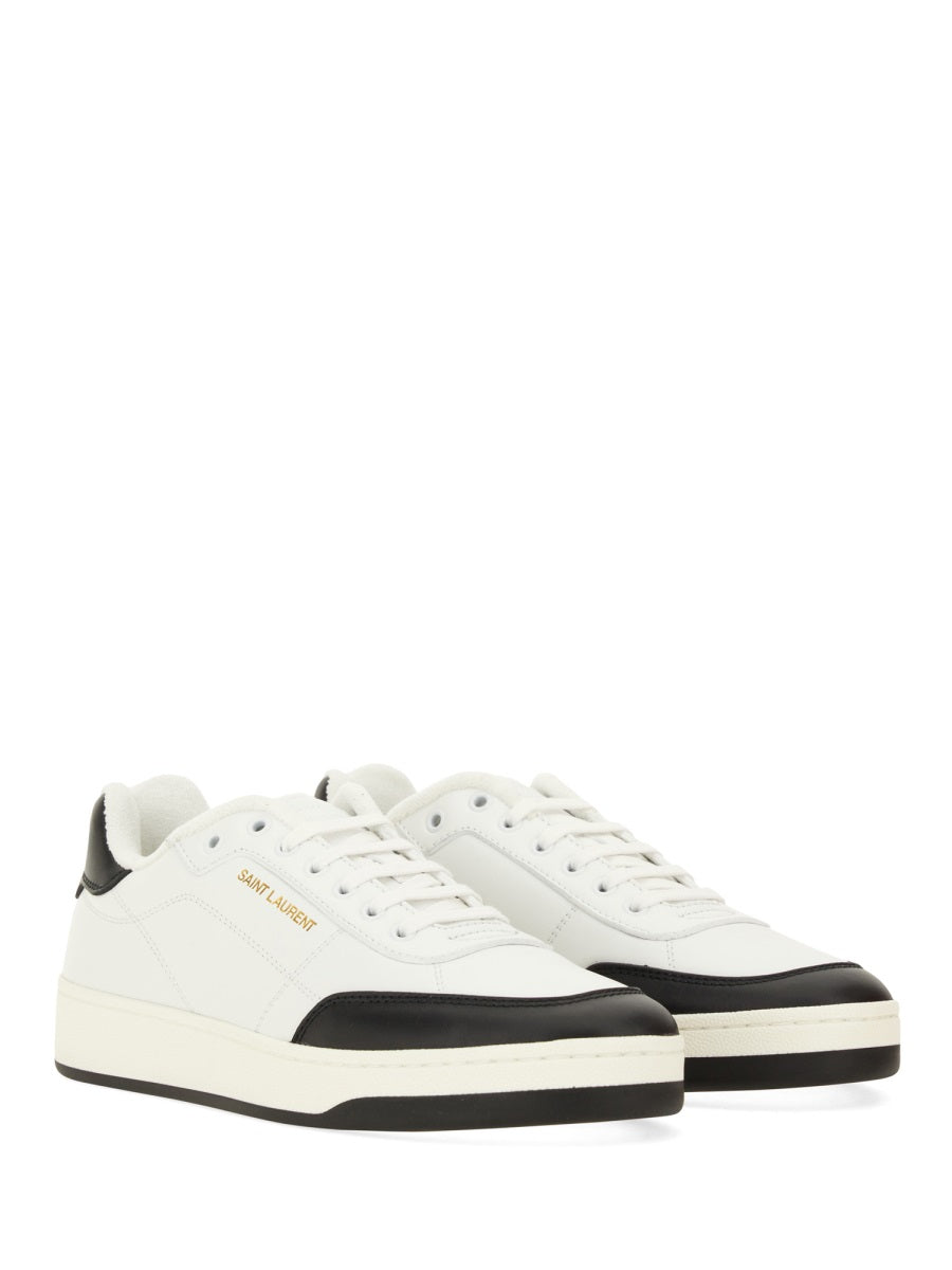 Saint Laurent Men Smooth Leather "Sl/61" Sneaker