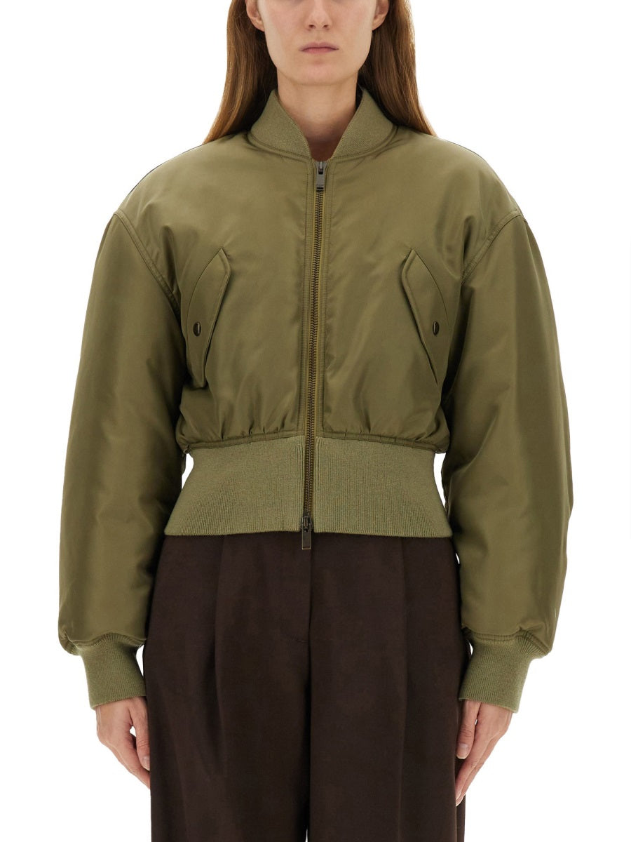 Saint Laurent Women Nylon Bomber Jacket