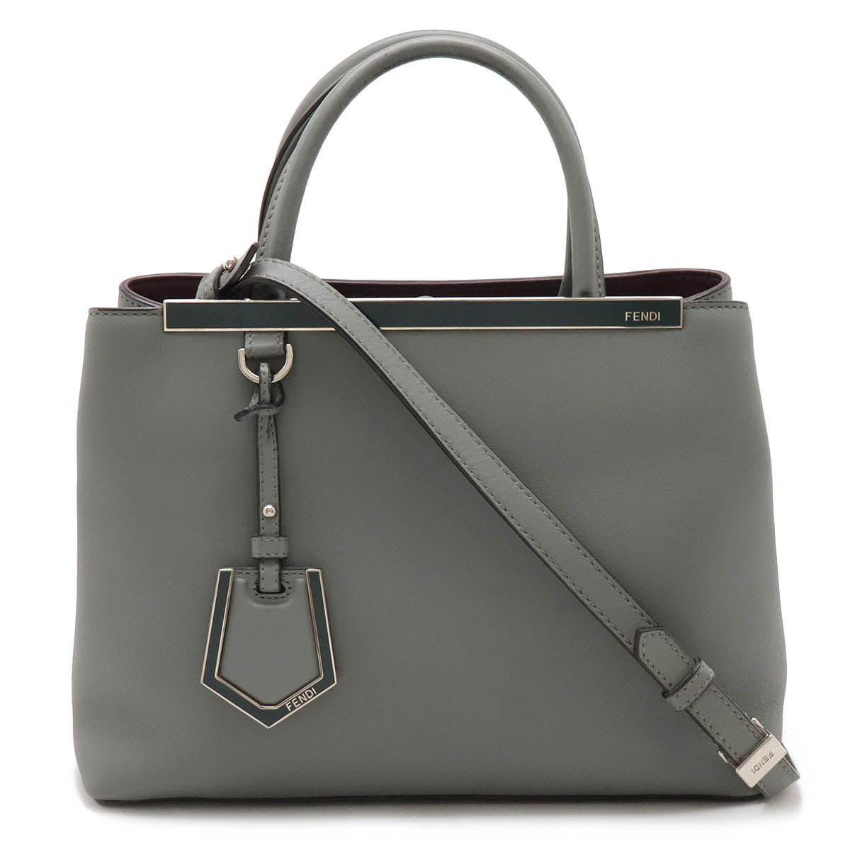 Fendi Leather Petite 2Jours Handbag 8BH253