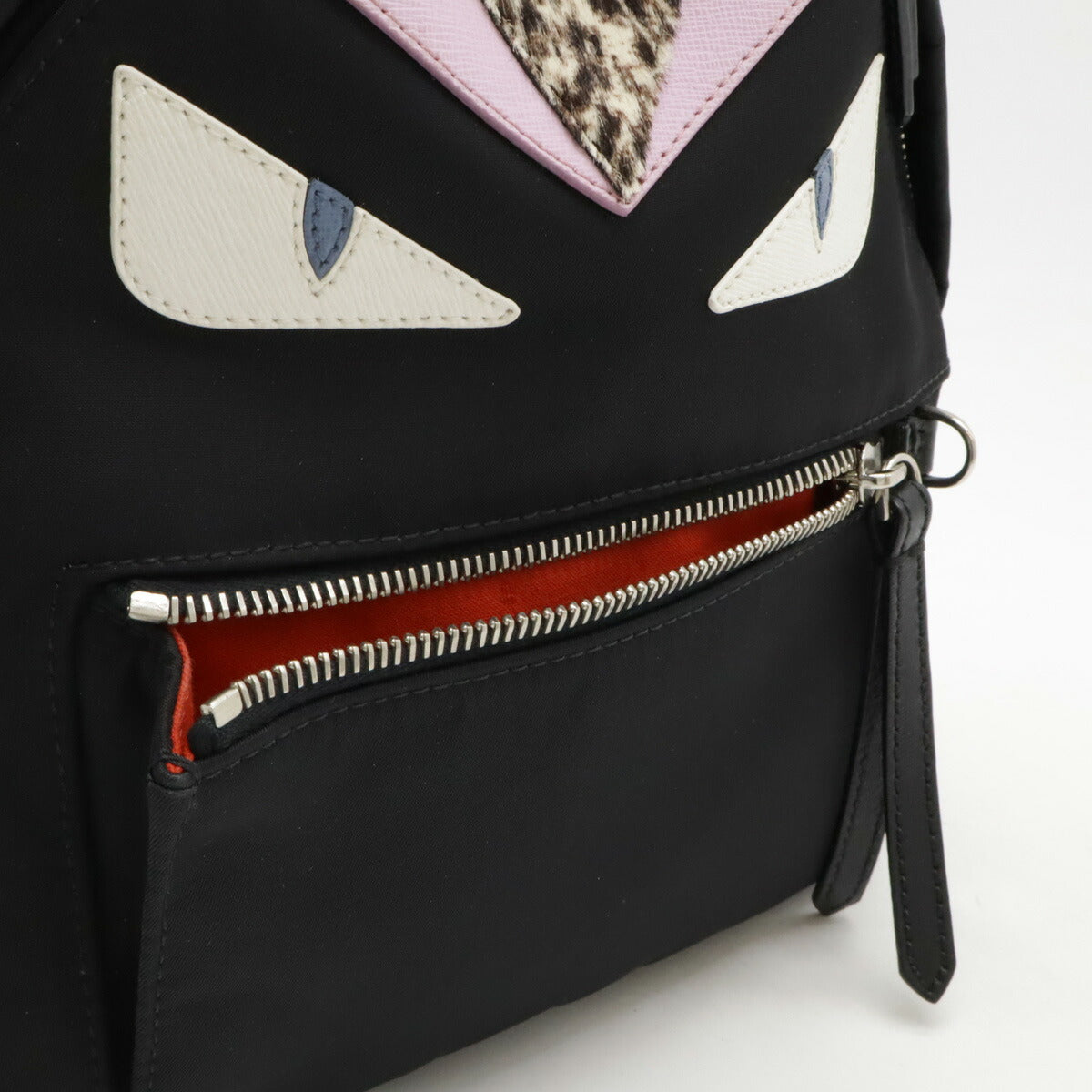 Fendi Monster Mini Backpack Nylon Leather