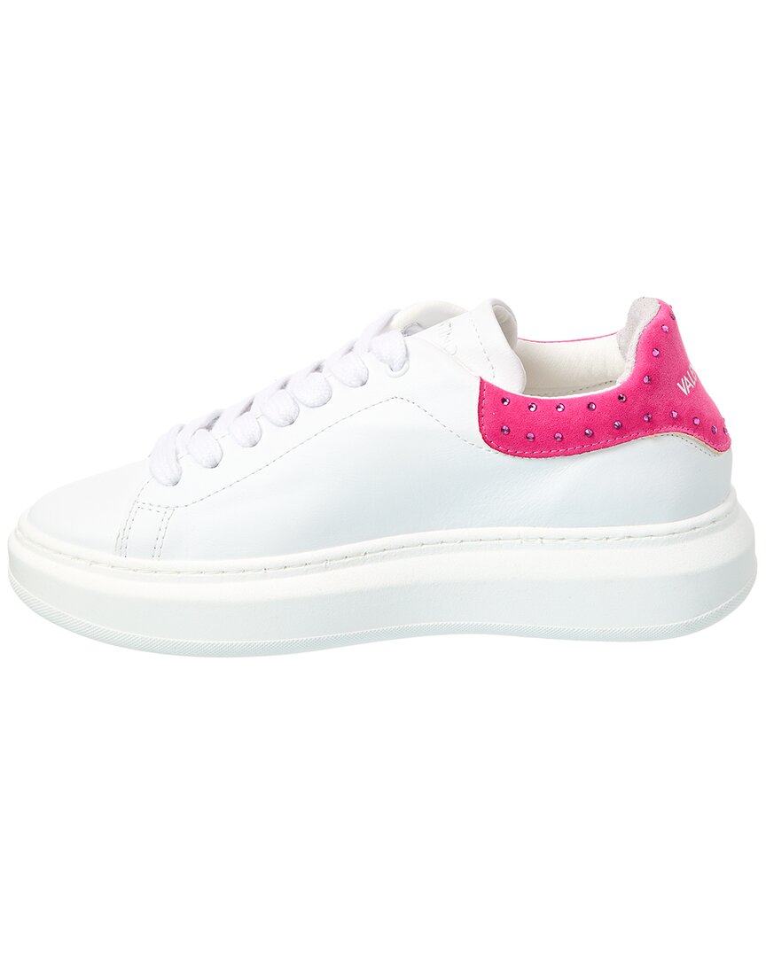 Valentino By Mario Valentino Fresia Stone Leather Sneaker