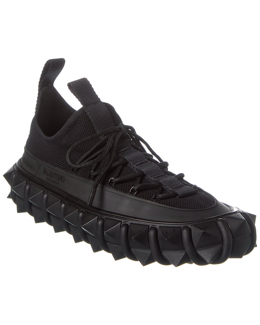 Craig Green X Valentino Knit & Rubber Sneaker Black