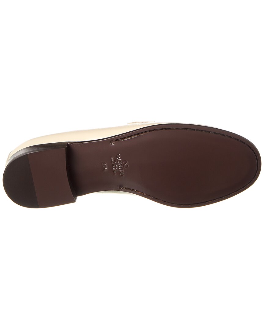 Valentino Vlogo Leather Loafer