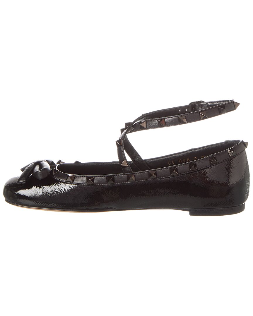 Valentino Rockstud Patent Ballet Flat