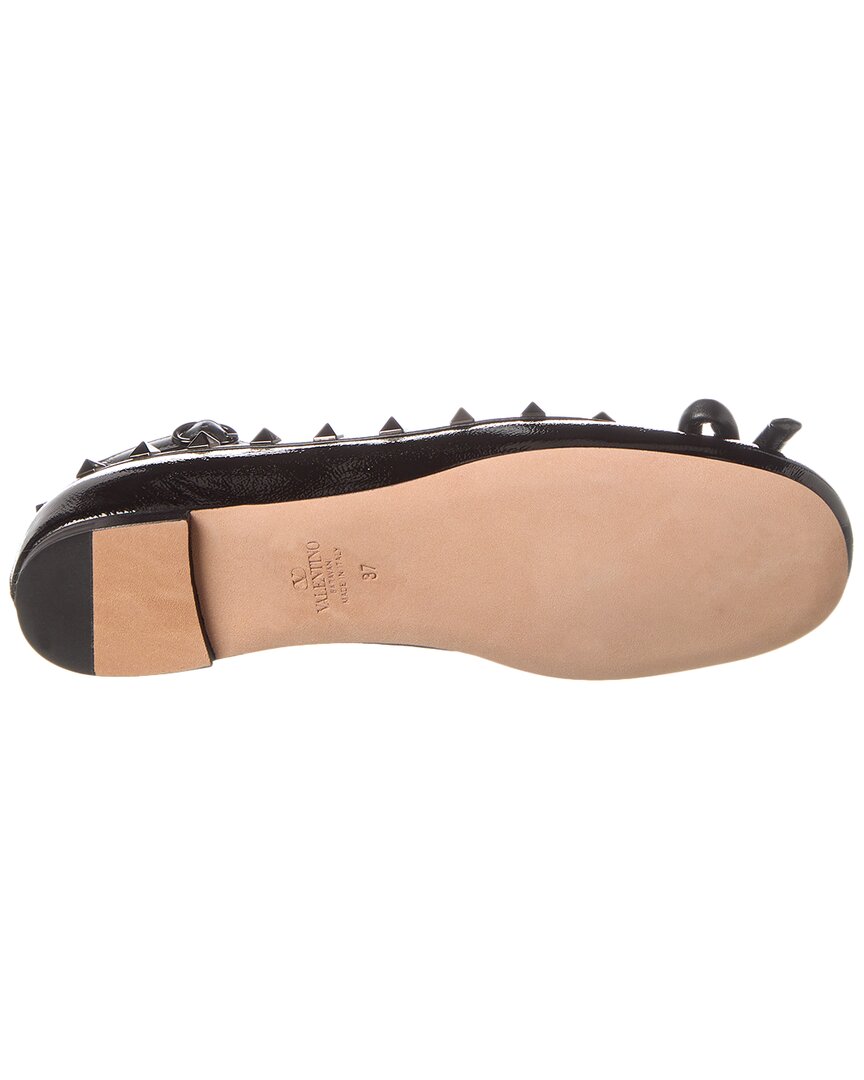 Valentino Rockstud Patent Ballet Flat