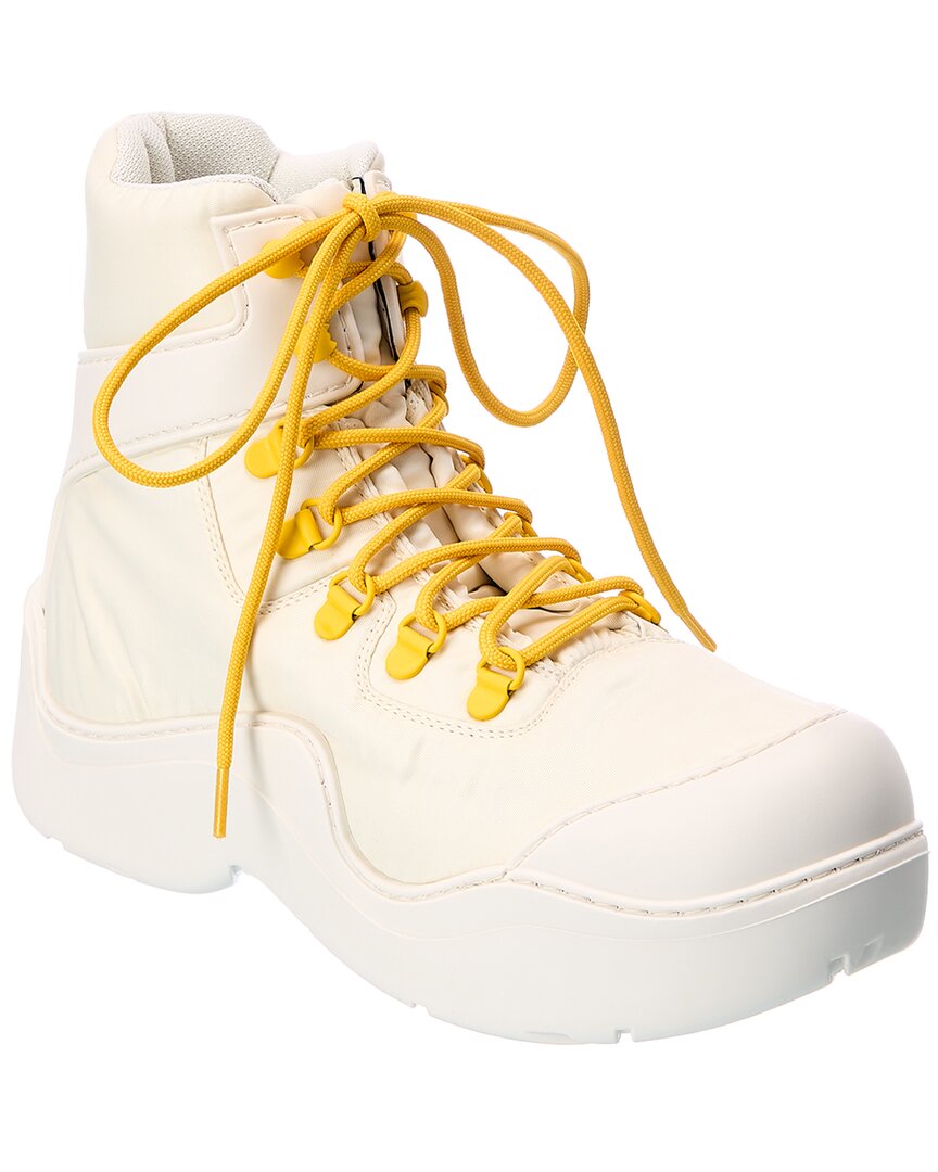 Bottega Veneta The Puddle Bomber Rubber Boot White Multi