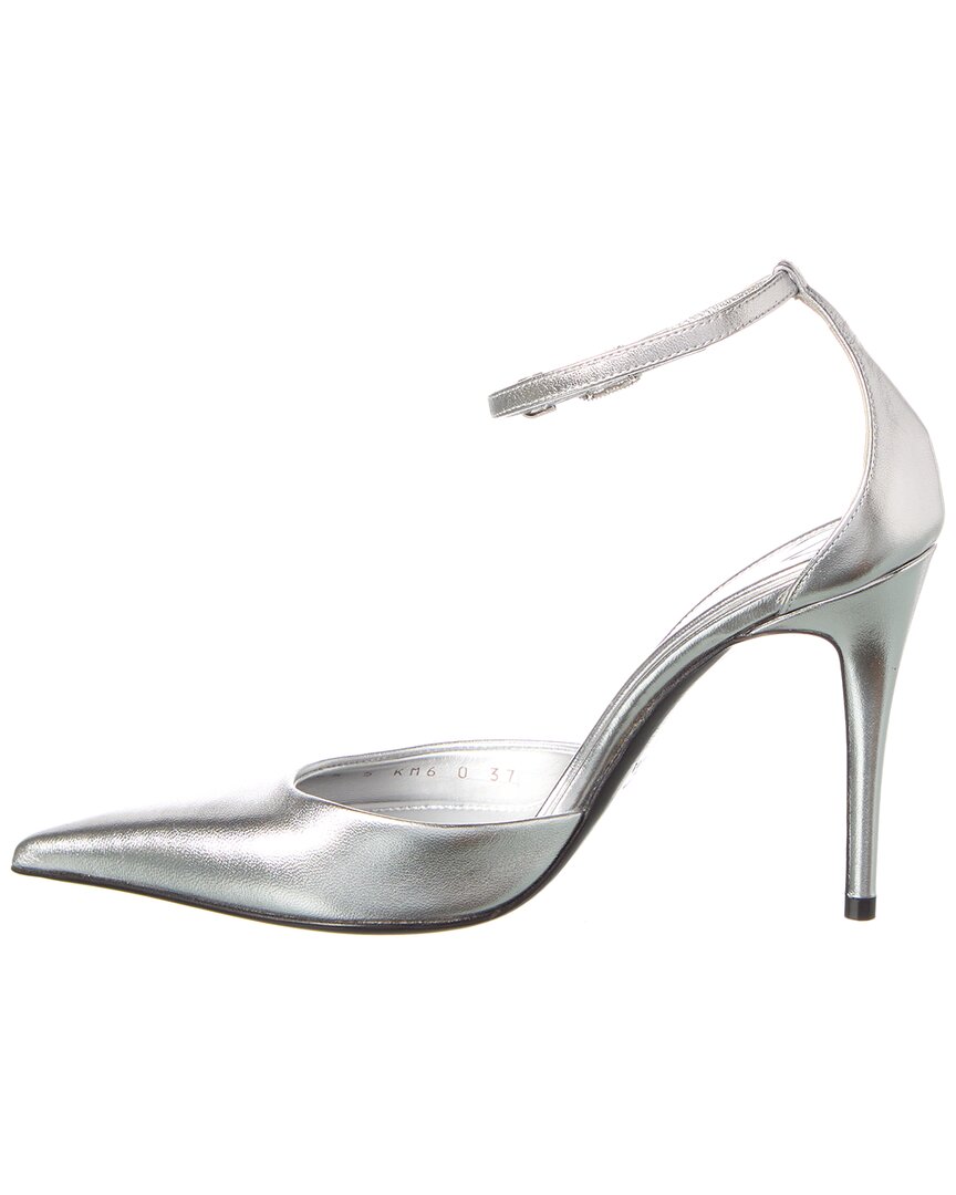 Valentino Vlogo 100 Ankle Strap Leather Pump