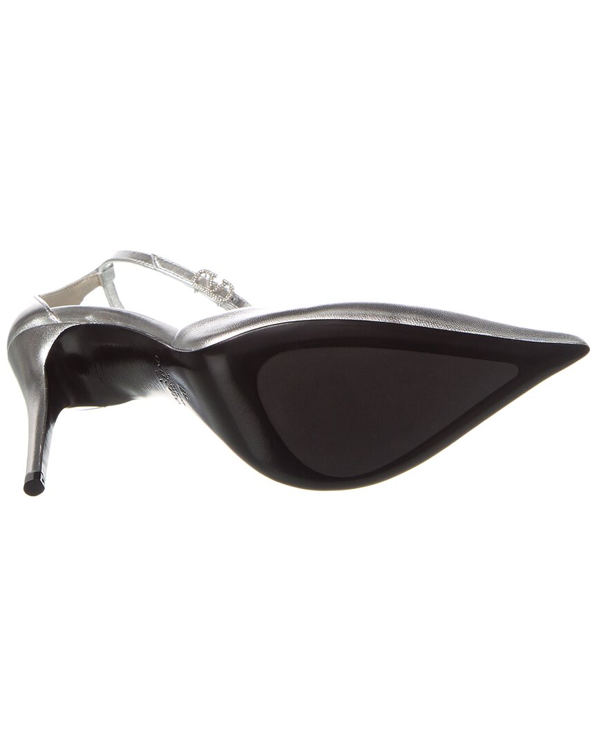 Valentino Vlogo 100 Ankle Strap Leather Pump
