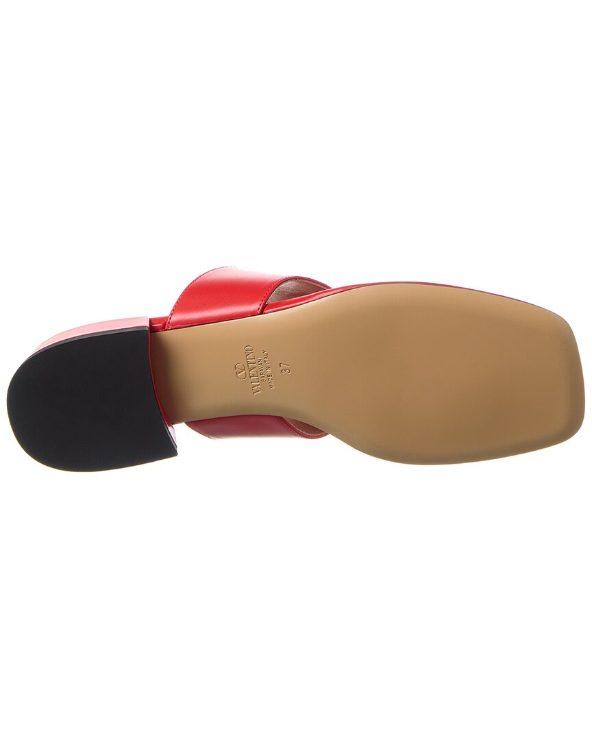 Valentino Vlogo Signature Leather Sandal