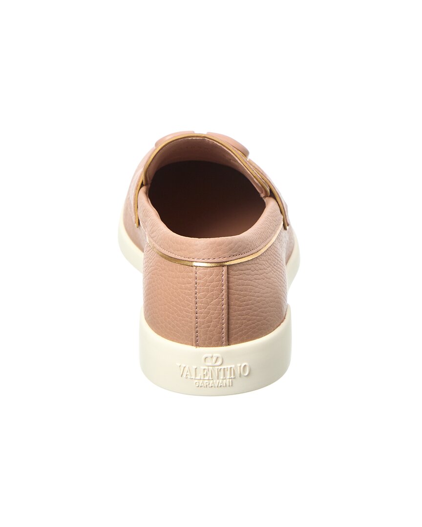 Valentino Vlogo Leather Loafer
