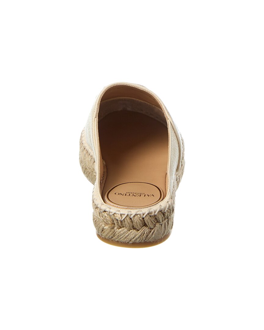 Valentino Vlogo Signature Grainy Leather Mule