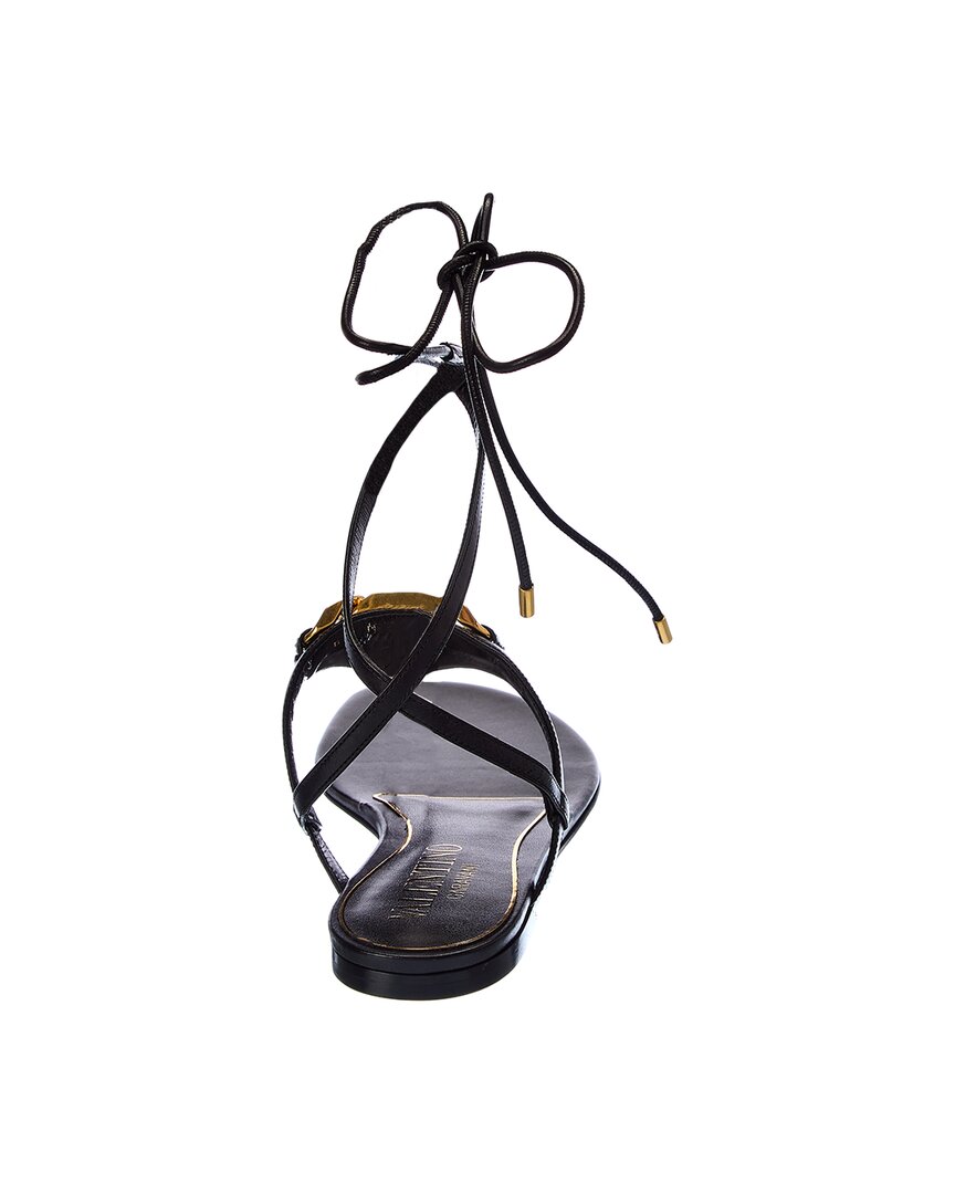 Valentino Vlogo Chain Leather Sandal