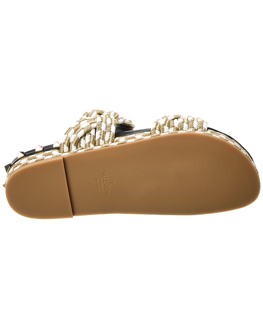 Valentino Rope & Leather Sandal