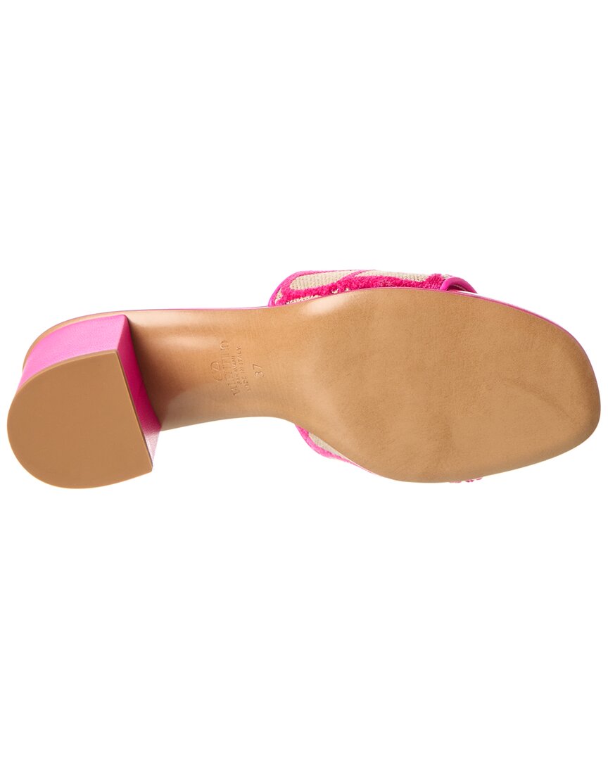 Valentino Vlogo 50 Toile Iconographe Canvas Sandal