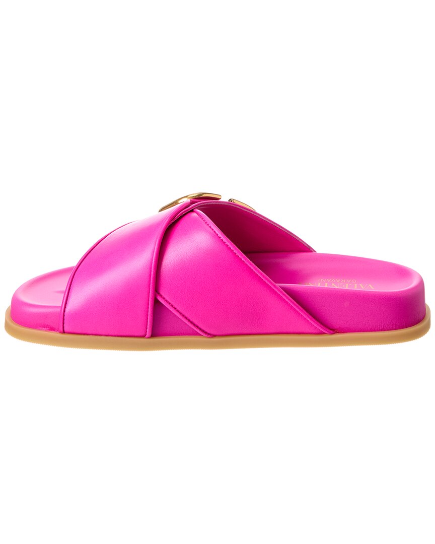 Valentino Vlogo Signature Leather Sandal