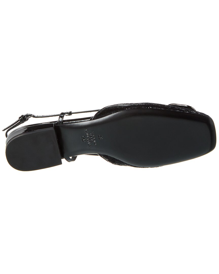 Valentino Vlogo Patent Slingback Flat