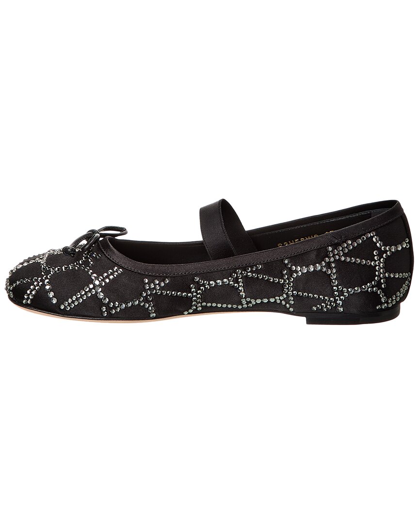 Valentino Vlogo Toile Iconographe Satin Ballerina Flat