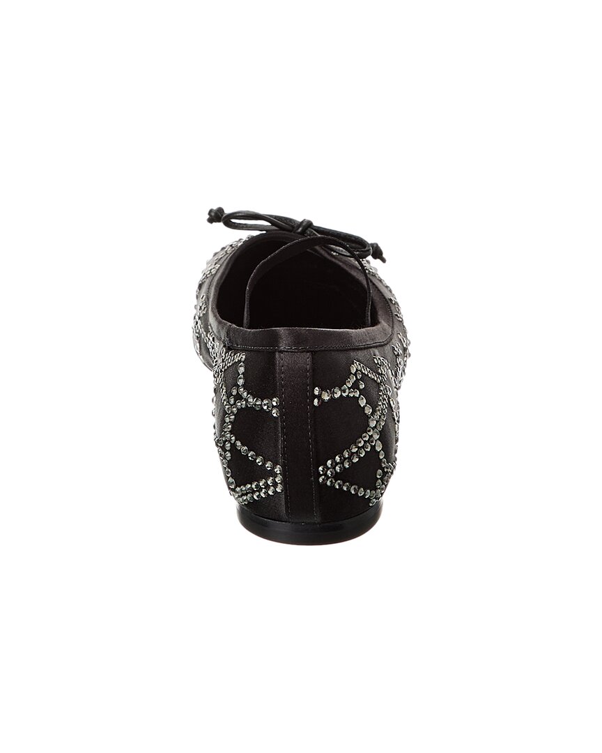 Valentino Vlogo Toile Iconographe Satin Ballerina Flat