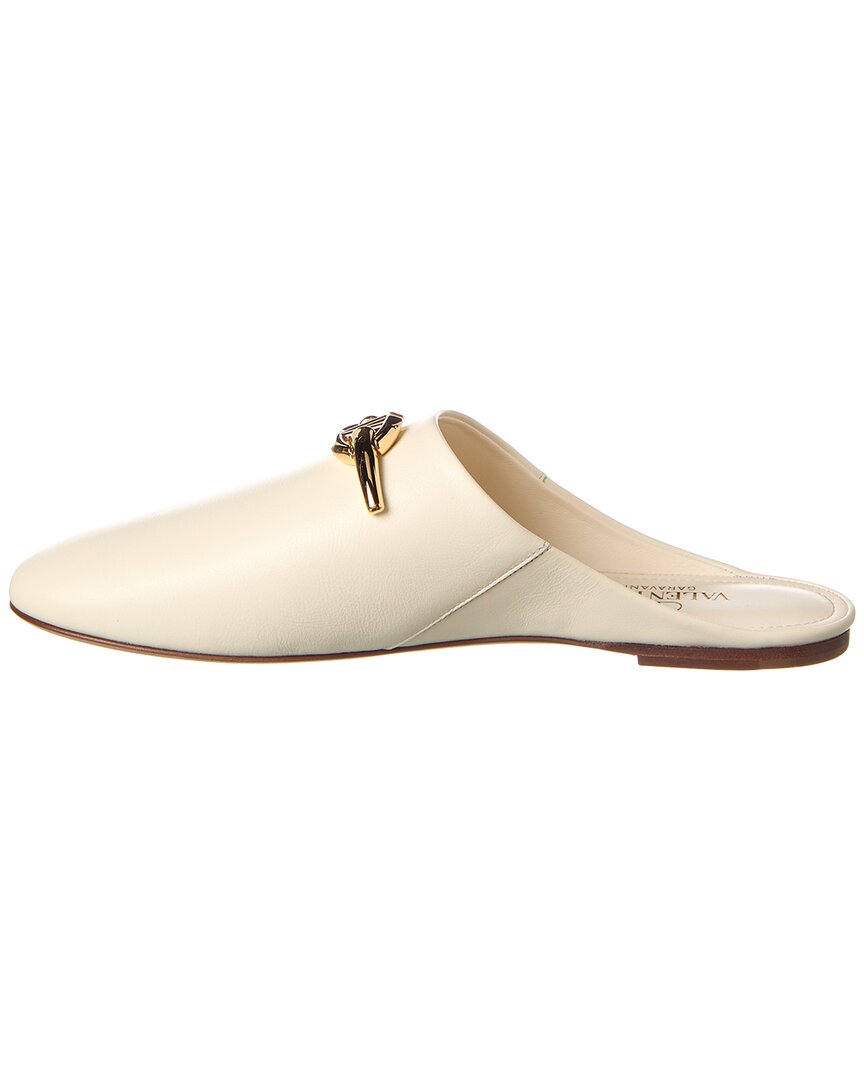 Valentino Vlogo Leather Slide