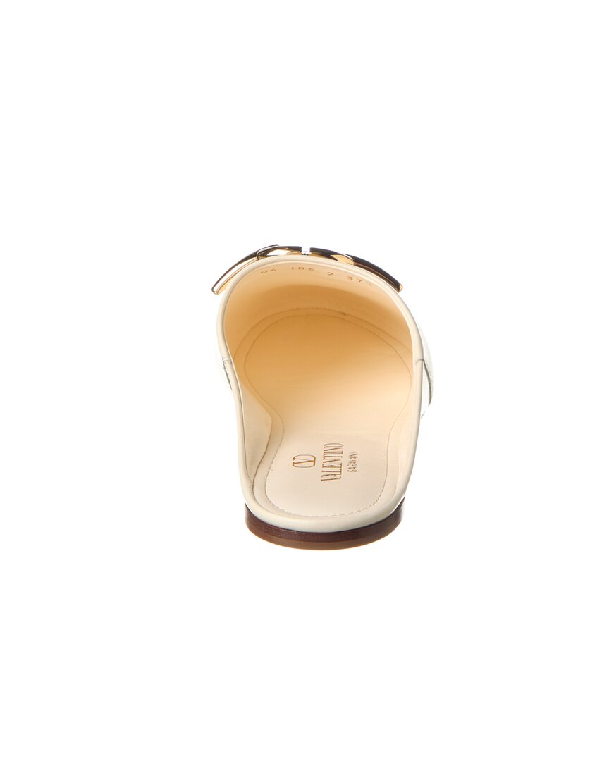 Valentino Vlogo Leather Slide