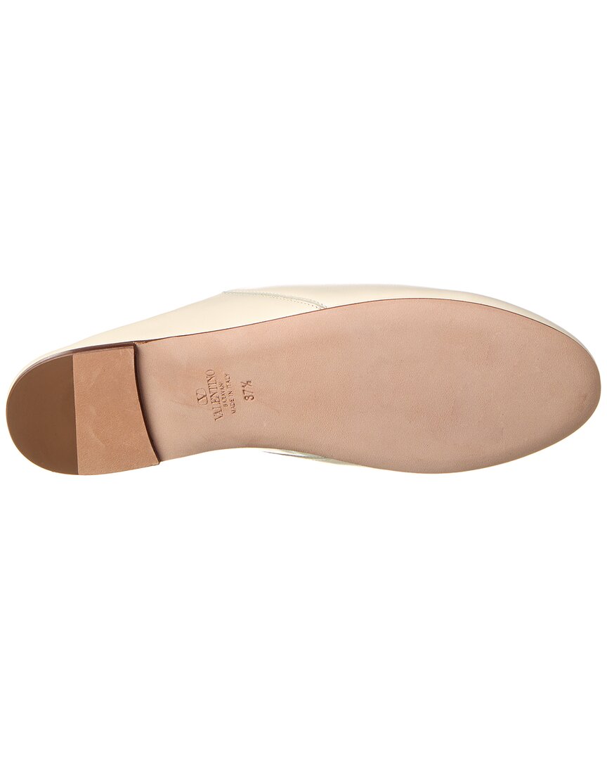 Valentino Vlogo Leather Slide