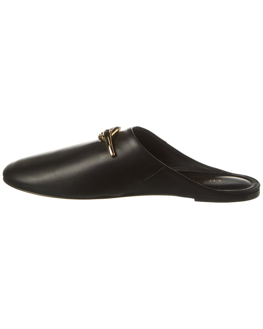 Valentino Vlogo Leather Slide